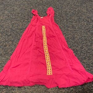 77 Kids Pink crotchet Dress sz. 12